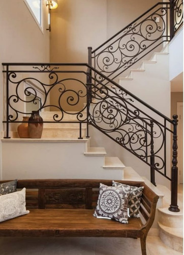 Baranda Balcon Y Escalera Estilo Antiguo Negro
