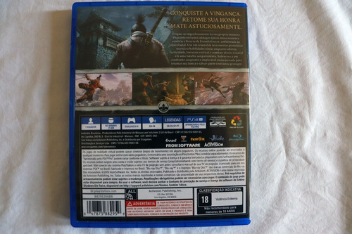 Jogo Sekiro Shadows Die Twice Ps4