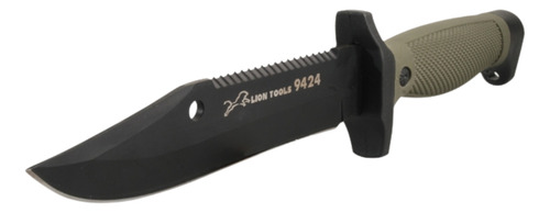 Cuchillo Tactico Campismo Pavonado Con Funda 9424 Lion Tools