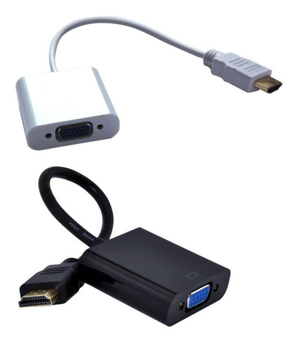 Hdmi Macho Para Vga Fêmea Cabo De Vídeo Cabo Adaptador 1