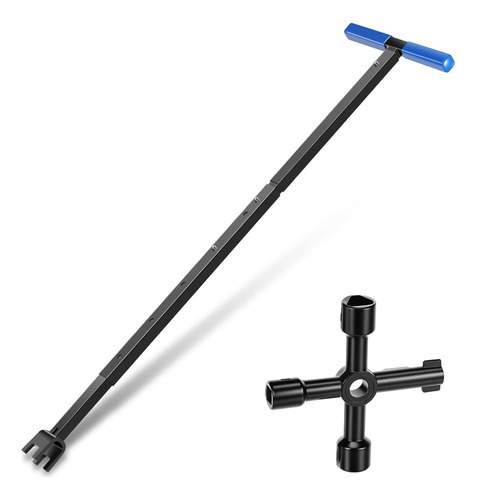 Llave Para Medidor De Agua, Longitud Ajustable De 17 A 37 Pu