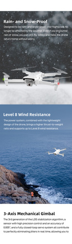 Fimi-dron X8 Se 2022 V2 4k, Cámara De 3 Ejes, Cardán