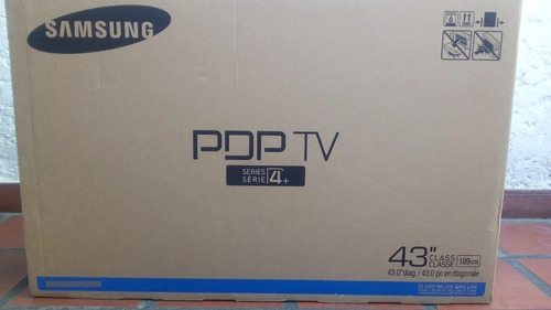Imagen 2 de 2 de Televisor Plasma 43 Pulgadas Samsung Modelo Pl43e400u1f