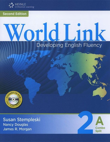 World Link 2nd Edition Book 2: Combo Split A, de Stempleski, Susan. Editorial Cengage Learning Edições Ltda., capa mole em inglês, 2010