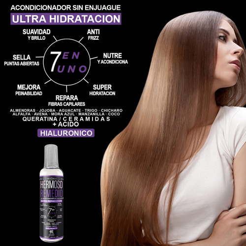 Imagen 3 de 8 de Tratamiento Cabello Maltratado Acondicionador Sin Enjuague