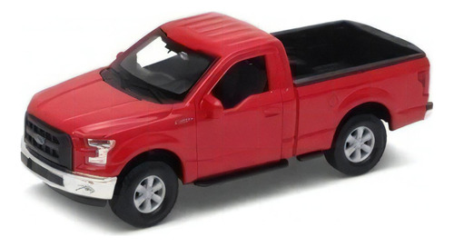 Welly Ford F-150 Regular Cab 2015 1:34 Pull Back Color Rojo