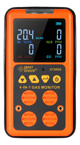 Detector De Gas 4 En 1 Smart Sensor Hs And Co