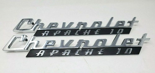 Par Emblema Chevrolet C10 60 1960 Accesorio Pickup Apache
