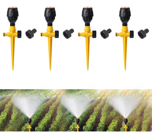 Youpin 4pcs Rociadores Giratorios De Jardín Rociadores De