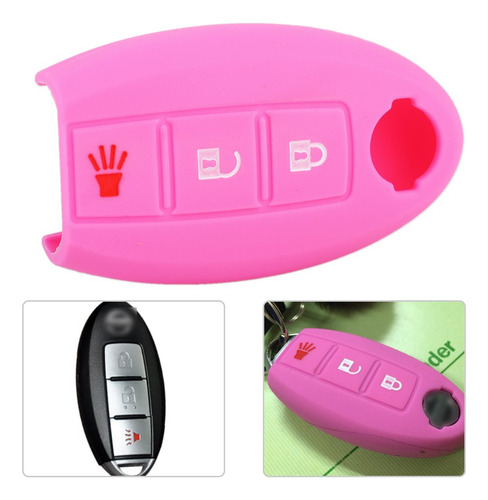 Beler 3 Boton Carcasa Mando Distancia Key Fob Silicona Para