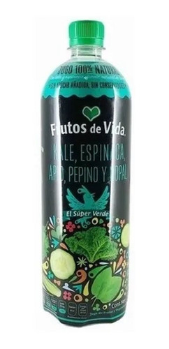Frutos De Vida · Jugo De Kale Espinaca Apio Pepino Y Nopal