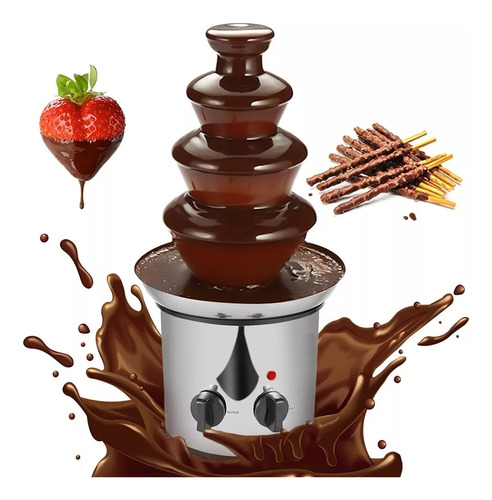 4 Capa Fuente De Chocolate Maquina Postres Cocina Y Fiesta