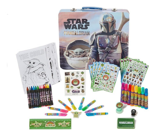 Set De Dibujo Star Wars De 500 Piezas Estuche De Lata 