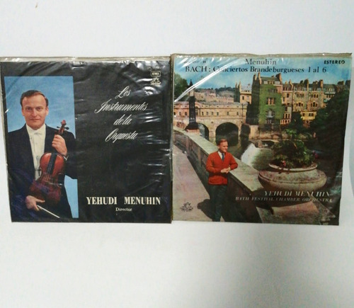 4 Disco Vinilo Musica Clasica Yehudi Menuhin Violin Concerts