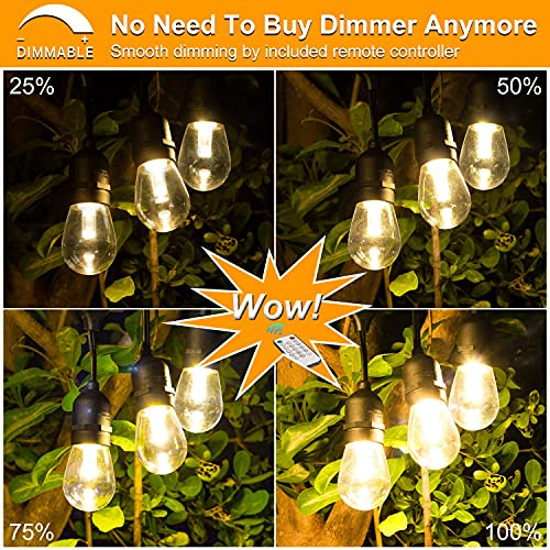 Luces Led Exteriores Mlambert 3 Colores, 48ft Impermeables,