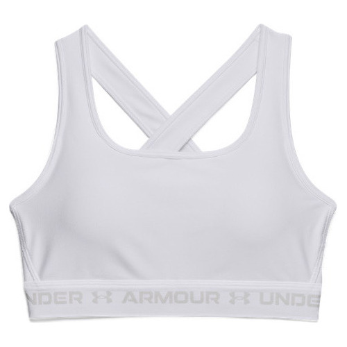 Sports Bra Fitness Under Armour Croback Mid Blanco Mujer -10