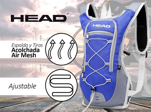 Imagen 5 de 10 de Mochila Running Head Hidratante Bicicleta Trekking Deportes