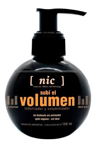 Nic Crema De Peinar Subi El Volumen Cabello Fino 150ml