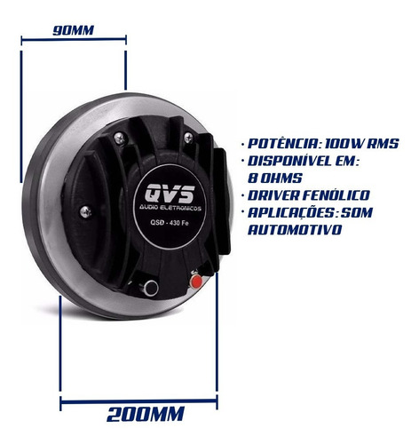 Imagem 3 de 6 de Driver Qvs Jarrao 430 Similar Selenium D405 2 Polegadas