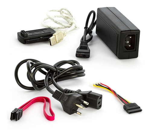 Cabo Adaptador Usb 2.0 Ide Sata Hd Dvd Conversor Pc C/ Fonte