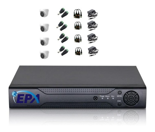 Cctv Kit De Camara 1080p Full Hd Dvr8 + 4 Camaras Domo Epa