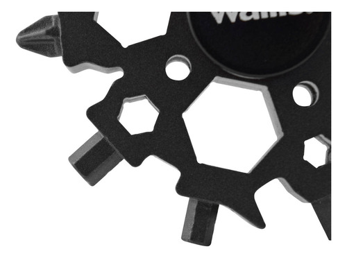 Multiherramienta Universal Portátil Wallis, K900381, 22 Usos, acero inoxidable, Negro