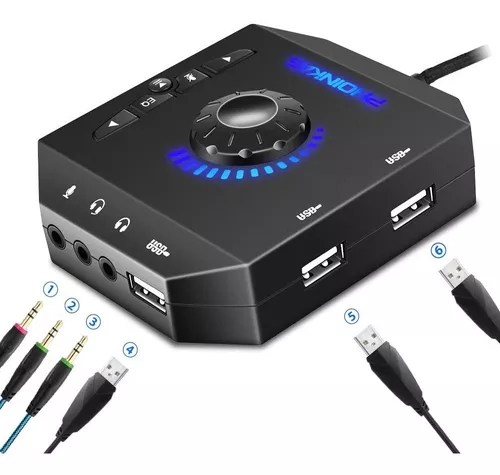 Tarjeta De Sonido Usb 7.1 Control De Volumen - ZAMUX BOGOTA