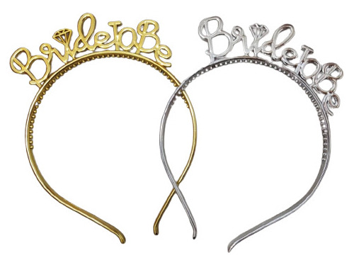 Cintillo Diadema Despedida Soltera Bride To Be Gold Silver