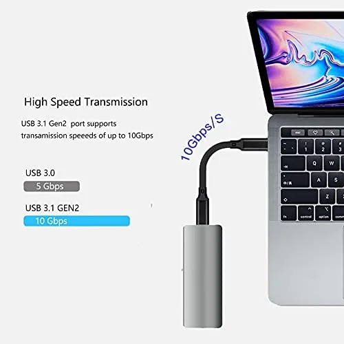 Cable De Datos Otg Corto Usb C A Usb C, (aproximadamente 5.5