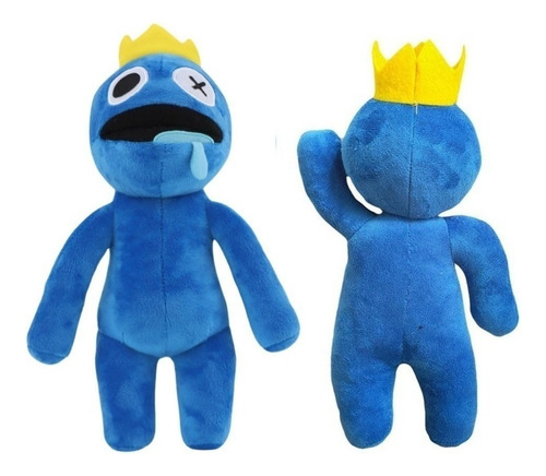 Peluche Rainbow Friends Roblox Monster, 35 cm, color azul