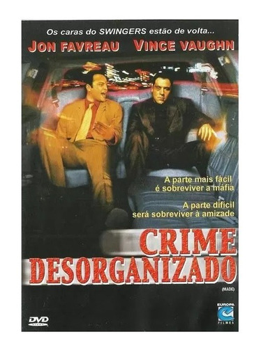 Dvd Crime Desorganizado - Europa