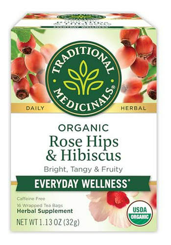 Té Herbal - Té Herbal -  Tea Rose Hips Hibiscus Organic, 16 