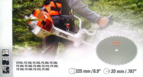 Cuchilla Para Cortadora De Césped Stihl Woodcut 225-36 Circular