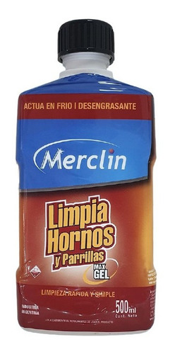 Limpia Hornos Y Parrilas Gel Merclin Desengrasante En Frio