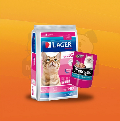 Lager Gato 22kg + Sachet + Envió Gratis