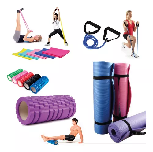 Set Kit Ejercicio Entrenamiento Fitness Pilates P/hogar Pro