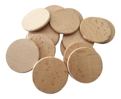 20 Pcs Rodajas De Madera Redondas Inacabadas Discos 5cm