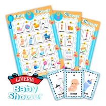 Comprar Lotería Baby Shower Niño 100 Tablas Imprimibles Juegos Extra