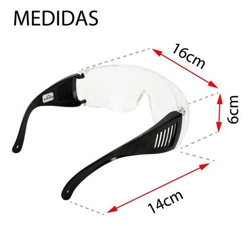 Imagen 3 de 7 de Gafa Anteojos Lentes De Trabajo Seguridad Proteccion Certifi