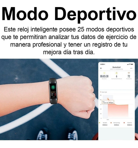 Imagen 8 de 8 de Smartwacth Smartband KeiPhone Keifit 3 Morado Sumergible