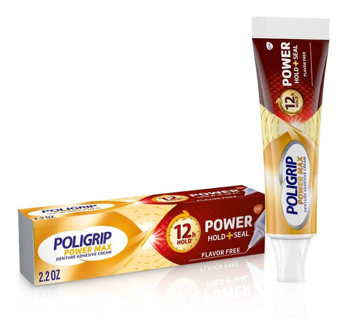 Poligrip Power Max Pasta Adhesiva Dental Sin Zinc 62gr 