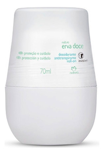 Desodorante Antitranspirante Rollon Natura Erva Doce 75ml