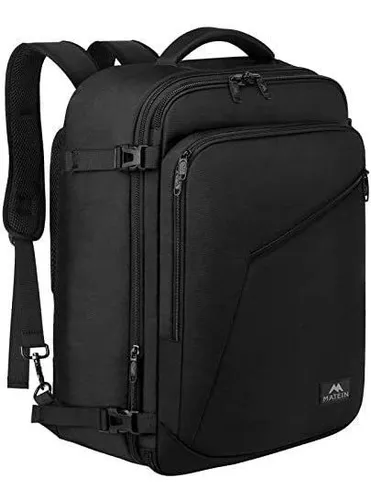 Mochila Cuadrada De Viaje Extra Grande 40 Litros-negro