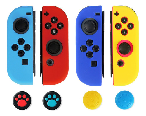 Funda Y Protector De Joystick De Nintendo Switch, 8 Piezas