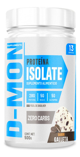 Proteína Whey Hs Hidrolizada Isolate D-mon 500g Sabores Galleta