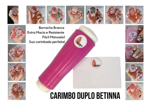 Imagem 3 de 4 de Carimbo De Unhas Duplo Betinna.