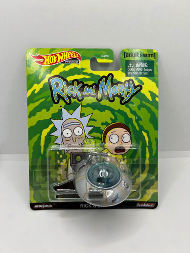 Hot Wheels Rick And Morty Spaceship Plateado