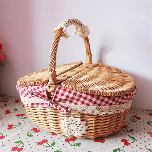 Cesta De Comida Para Aperitivos, Cesta De Pícnic, Bolsas De