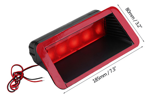Tercera Luz De Freno Led 5 12v Universal Coche Montaje Alto