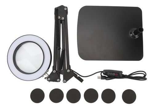Lupa Iluminada Por Led 5x Lupa Flexible Stand Eye